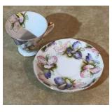 Lefton Hand Painted Cup & Saucer