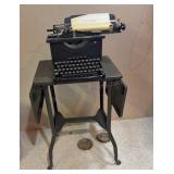 Underwood Typewriter & Table