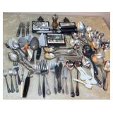 Assorted Flatware Plated & Stainless