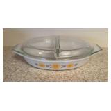Pyrex 1.5 Qt Divided Casserole Dish Town &