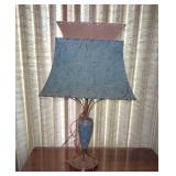 MCM Table Lamp Fiberglass Shade 28 inches tall