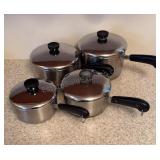 Set of Revere Ware Pots
