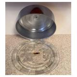 Covered Rose Cake Plate