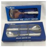 Dishwasher safe salad servers and utility server