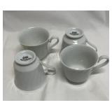 4- Yorkshire Japan porcelain china tea cups