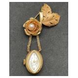 Baume & Mercier 17 Jewels Lapel Watch Runs GF