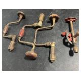 Antique Carpenter Drill Braces