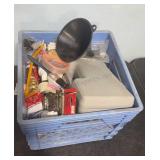 Crate of Assorted tools