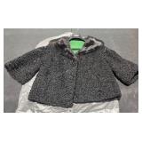 Lamb Wool Fur Collar Coat