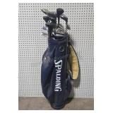 Golf Clubs in Spalding Bag