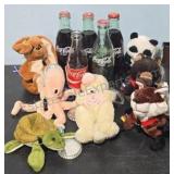 Collectable Coca Cola  Plush & Bottles