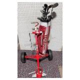 Golf Clubs & Wilson Golf Bag Caddy