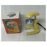 Vintage Fiesta yellow juicer looks new with box