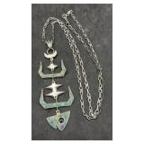 Vintage Mexican Silver Necklace