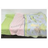 Three very clean baby blankets