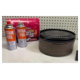 Smokeless grill & butane