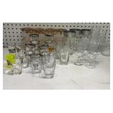 Group of Vintage Bar Glasses & More