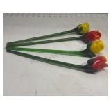 Art Glass Flowers Aprox 11 inch