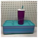 Tupperware trays & cup