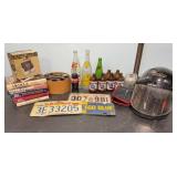 Helmet, Car Plates, Bottles, Books & More