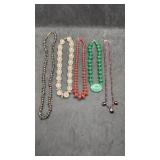 Glass & Stone Beaded Necklaces
