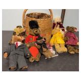 Basket of TY Bears