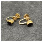 10k Gold Screw Back Earrings