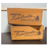 Vintage Wooden Fruit Crates