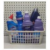 Small Basket of Cleaning Products  (some