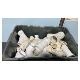 Tote of Various PVC Fittings