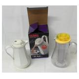 Infuser pitcher and coffee butler thermos