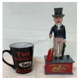 Uncle Sam Coin Bank - Coffee cup