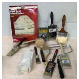 Sanding and painting supplies