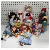 Group of Small Dolls