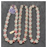 Frosted Glass Beaded Necklaces