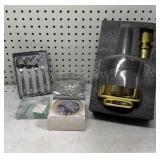 Decanter Coasters & Spoon Set