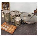 Knives, Canisters,pans & more