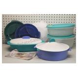 Tupperware Steamers, Divided Plates, Recipes, &