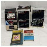New blank 8-track recording cartridges and a