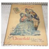 Original 1937 Chesterfield Cigarette Advertising