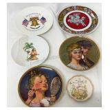 6 random decorative plates