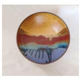 Signed Glazed Pottery Bowl
