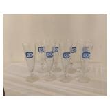 Vintage University of Connecticut Pilsner Glasses