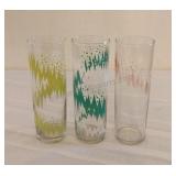 Vintage Libbey Zigzag Highball Glasses