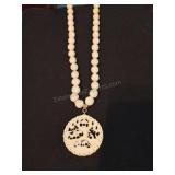 Vintage Ivory Necklace 26in
