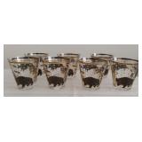 MCM Stock Market Bull & Bear Low-ball Glasses- 7