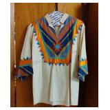 Vintage Hand Embroidered Santa Fe Style Shirt
