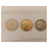 Trio of Dollar Coins