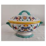 Italian Pottery Lidded Dish