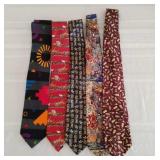5 Men's Silk Ties